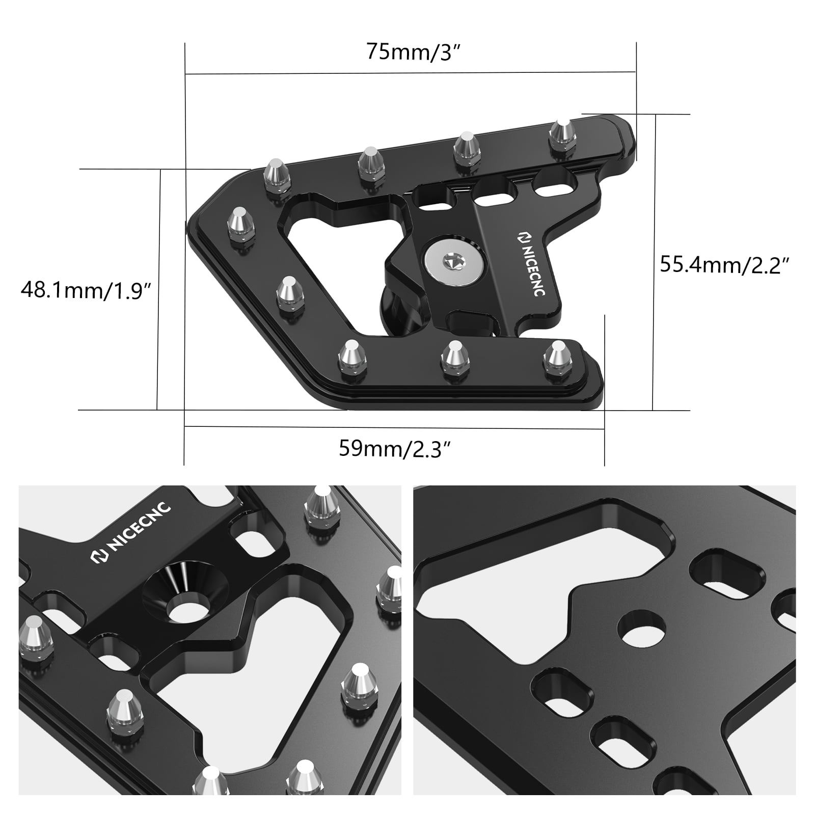 ATV Hinten Bremspedal Hebel Extender Pad Spitze Für Yamaha Raptor 700 06-12