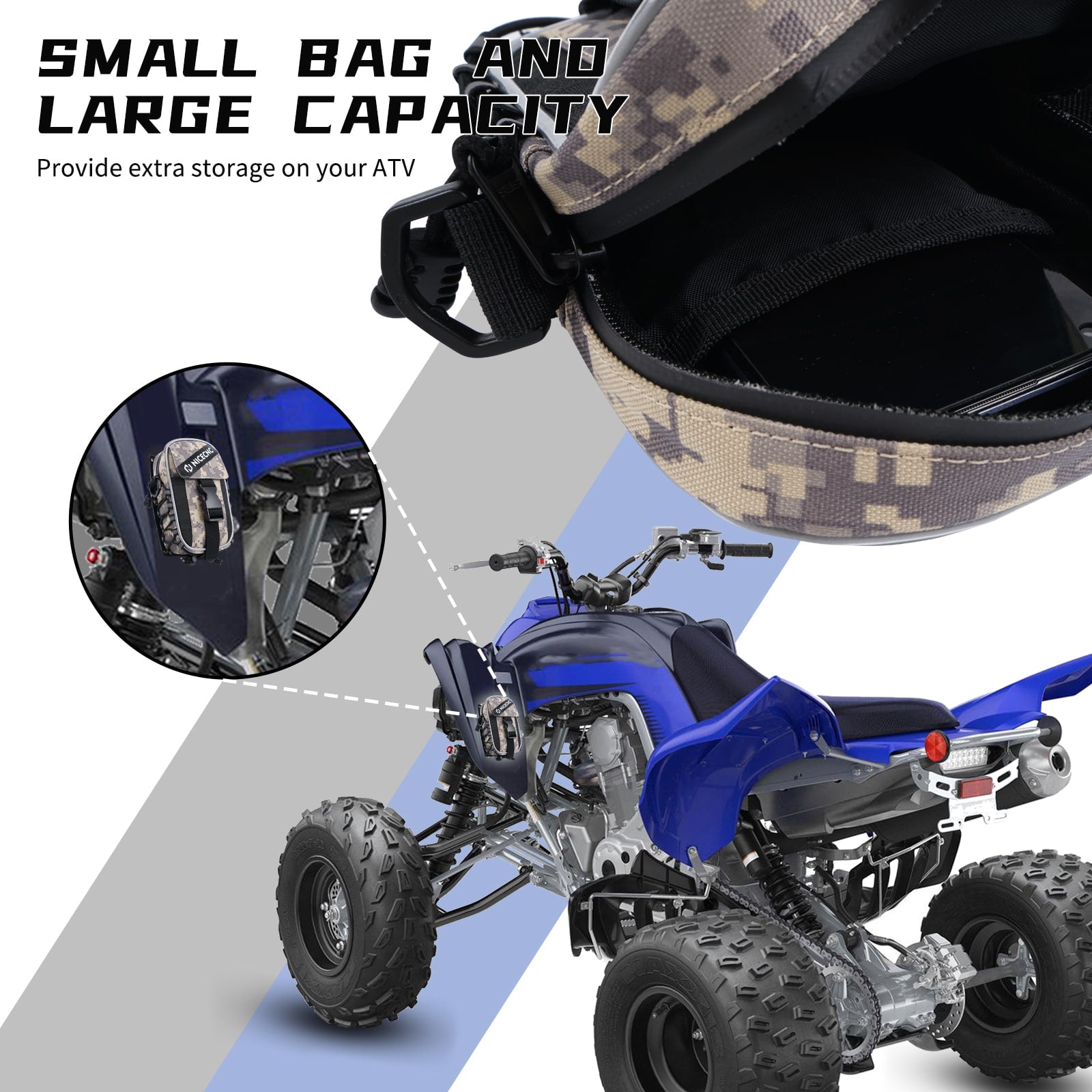 ATV Kotflügel Tasche Lagerung Front Taschen Für Yamaha Raptor 700 2006-2023