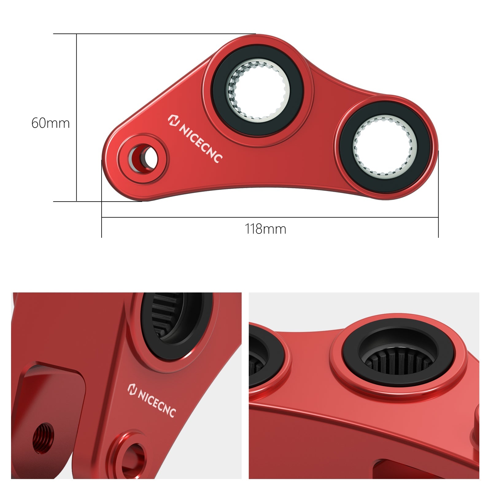 40 MM/1,57'' Hecktieferlegungssatz für KTM 690 ENDURO/ENDURO R/SMC/SMCR 2008-2018