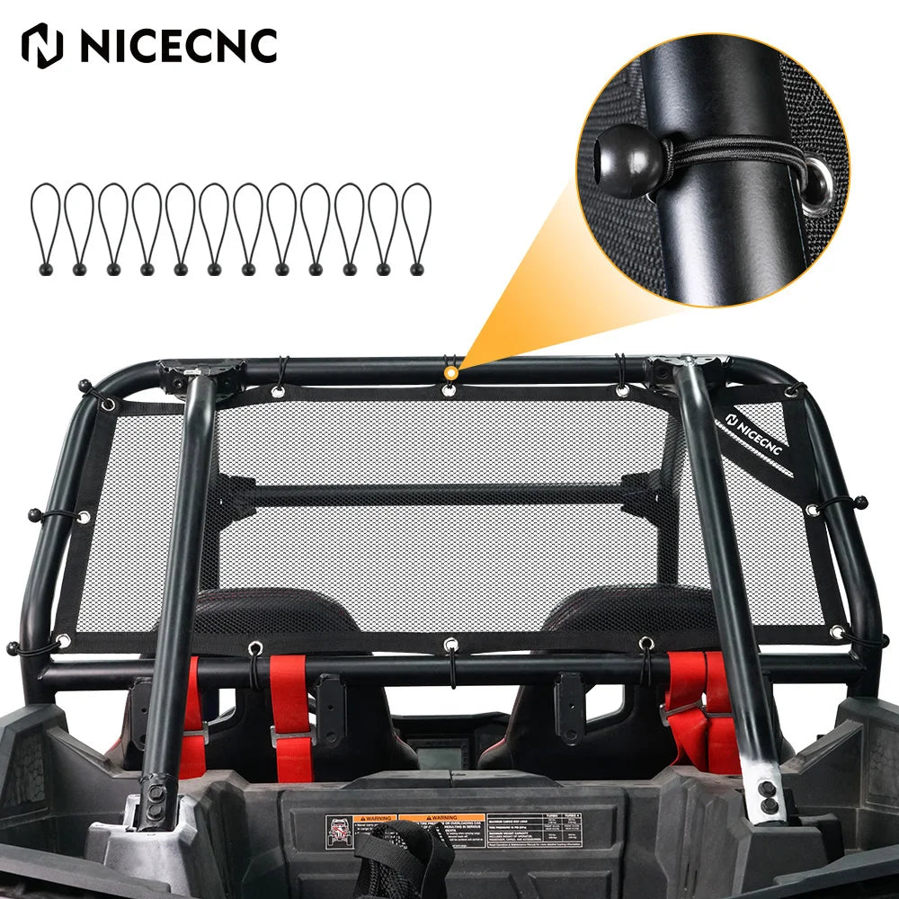 UTV Hinten Fenster Net Weiche Mesh Schatten Net Wind Schild Bildschirm Für Polaris RZR XP 1000