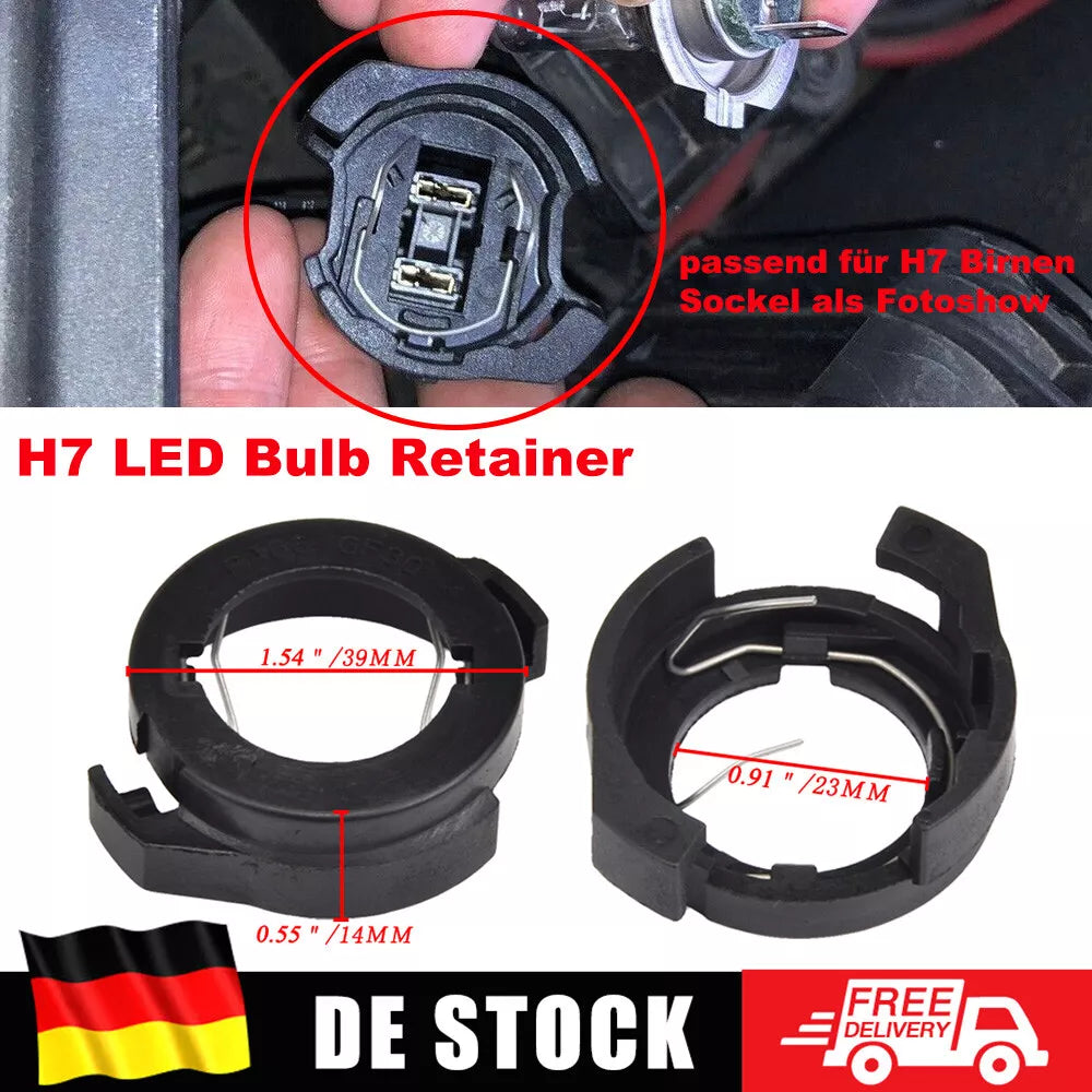 2x H7 LED Scheinwerfer Birnen Adapter Halterung Für VW Für Jetta MK5 2006-2011