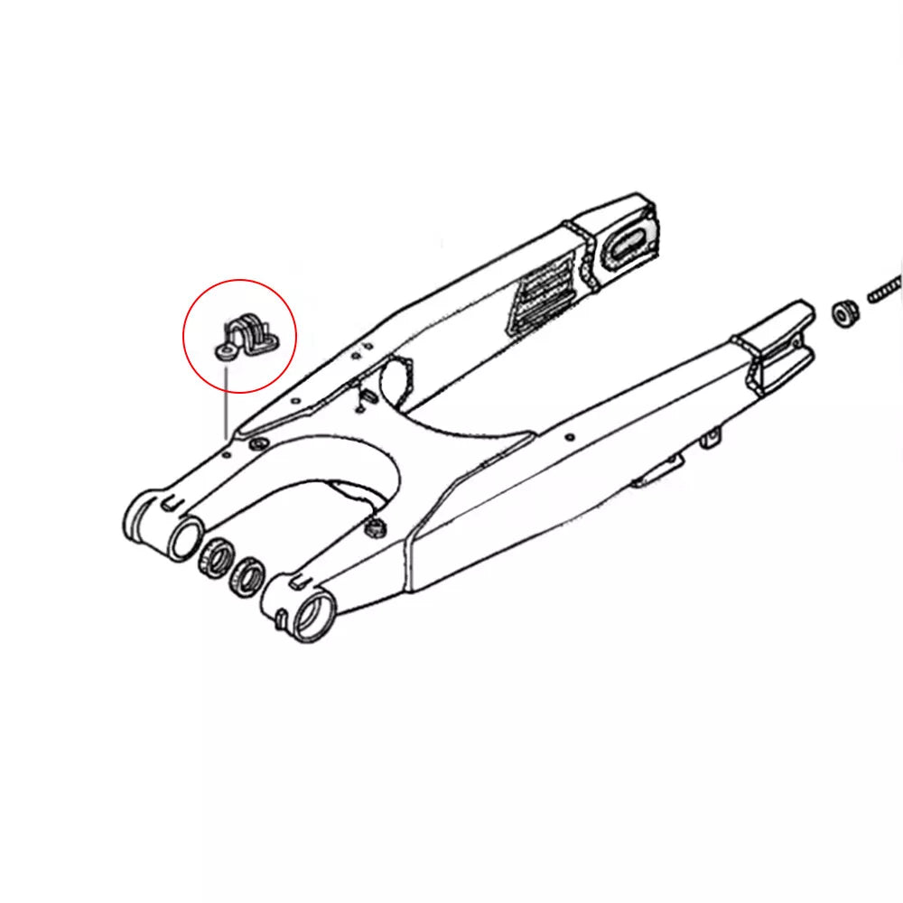 NiceCNC Bremsschlauchleitungsklemmen für Honda CRF250R CRF250RX CRF450RX CRF450L