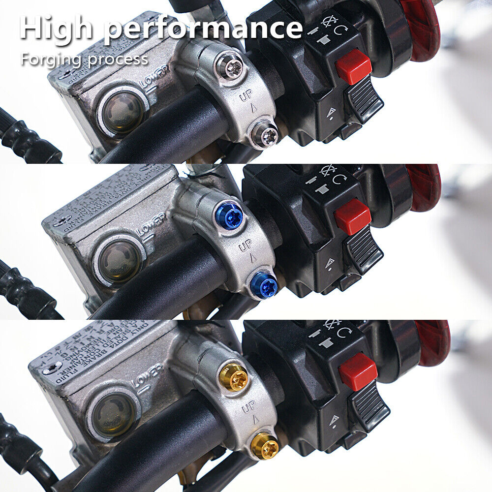 M6X25 Titanlegierung Bolzen Schraubensatz Universal für Motorräder Lenkergriffe