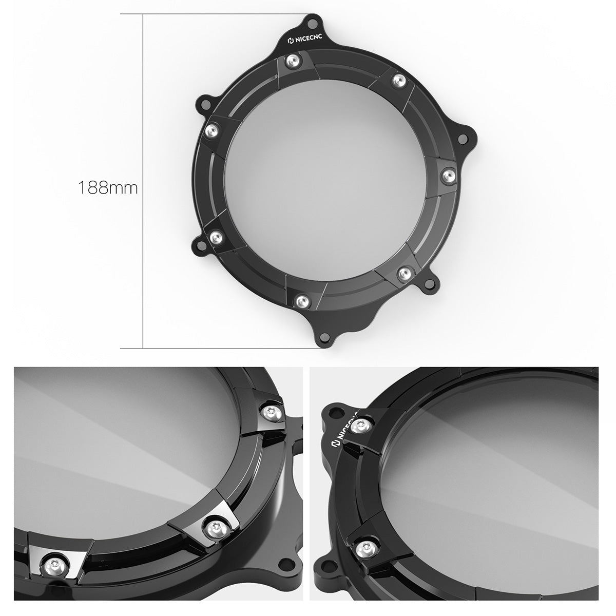 Transparenter klarer Kupplungsdeckel für Suzuki DRZ400/E/S/SM 2000-2024