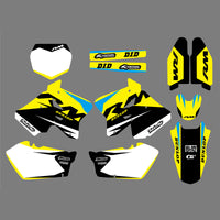 Neuer Team-Hintergrund-Aufkleber für Suzuki RM125 RM250 01-12