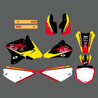 Komplettes Grafik-Hintergrund-Aufkleber-Set für SUZUKI RM80/RM85 2005-2018