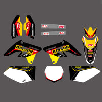 Komplettes Grafik-Hintergrund-Aufkleber-Set für SUZUKI RMZ250 2007-2009