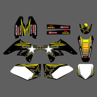 Komplettes Grafik-Hintergrund-Aufkleber-Set für SUZUKI RMZ250 2007-2009