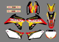 Motorrad-Team-Grafiken, Aufkleber-Set für Suzuki RMZ450 2007