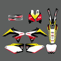 Team Graphics Hintergründe Aufkleber Aufkleber Kit für Suzuki RMZ450 2008-2017