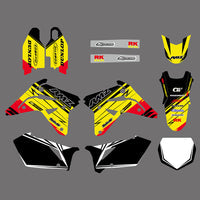 Team Graphics Hintergrund Aufkleber Aufkleber für Suzuki RMZ450 2007