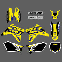 Team Graphics Hintergrund Aufkleber Aufkleber für Suzuki RMZ450 2007