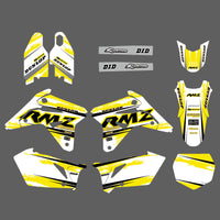 Team Graphics Hintergrund Aufkleber Aufkleber für Suzuki RMZ450 2007