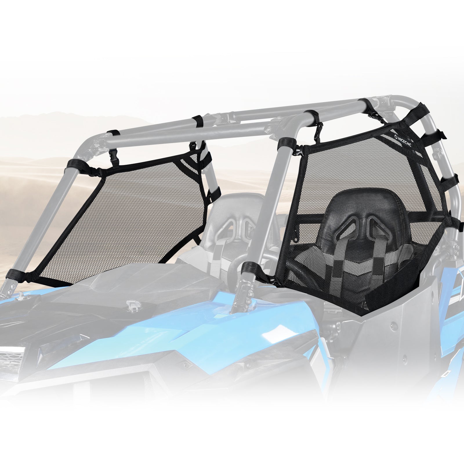 UTV Hinten Fenster Net Weiche Mesh Schatten Net Wind Schild Bildschirm Für Polaris RZR XP 1000