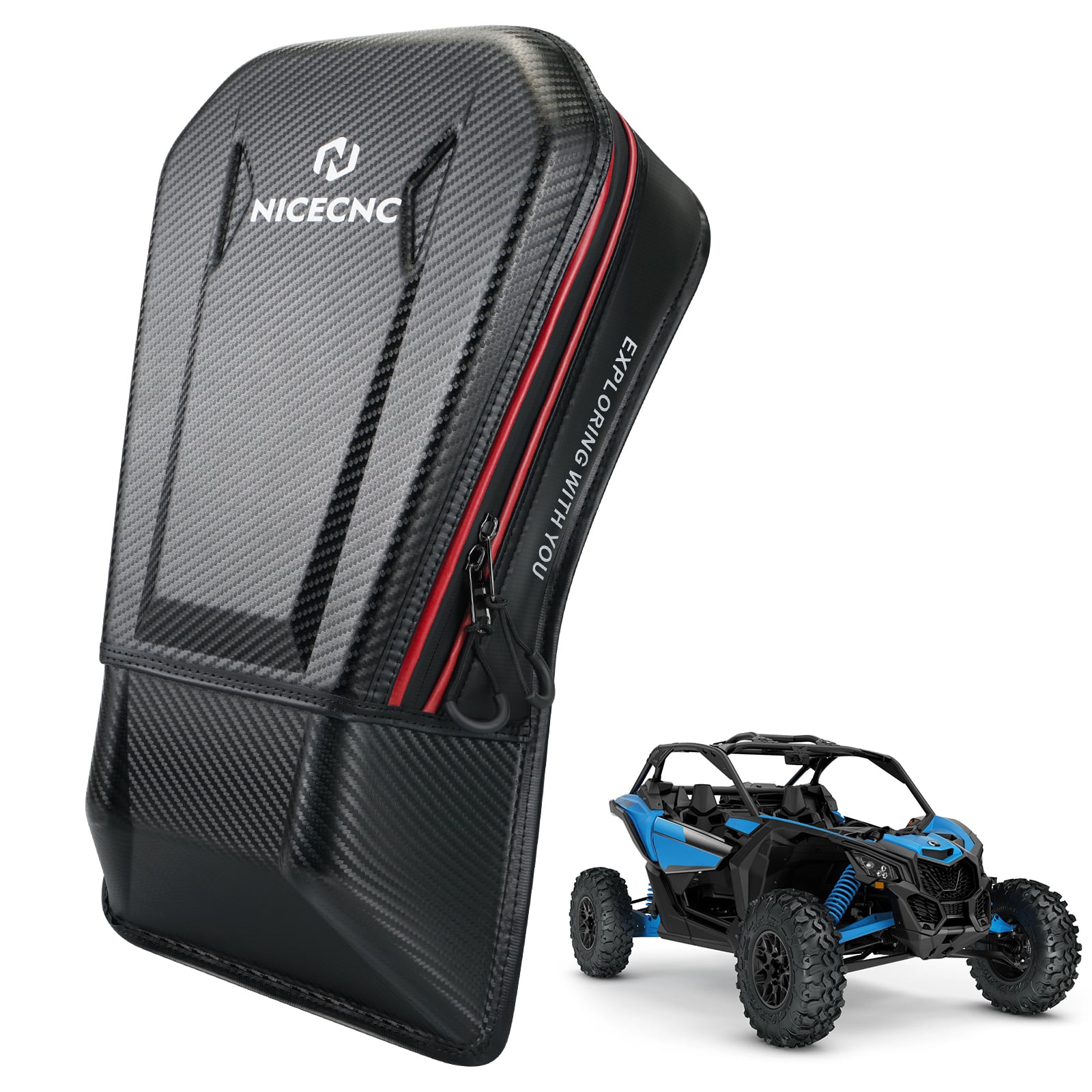 UTV Hinten Sitz Center Tasche Lagerung Tasche Große Kapazität Für Can Am Maverick X3 2017-2023