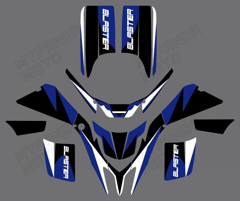 ATV Volle Grafik Aufkleber Kit Für Yamaha BLASTER 200 1988-2006