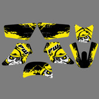 Team Graphics Hintergrund Aufkleber Aufkleber für Yamaha PW50 1981-2021 alle Jahre