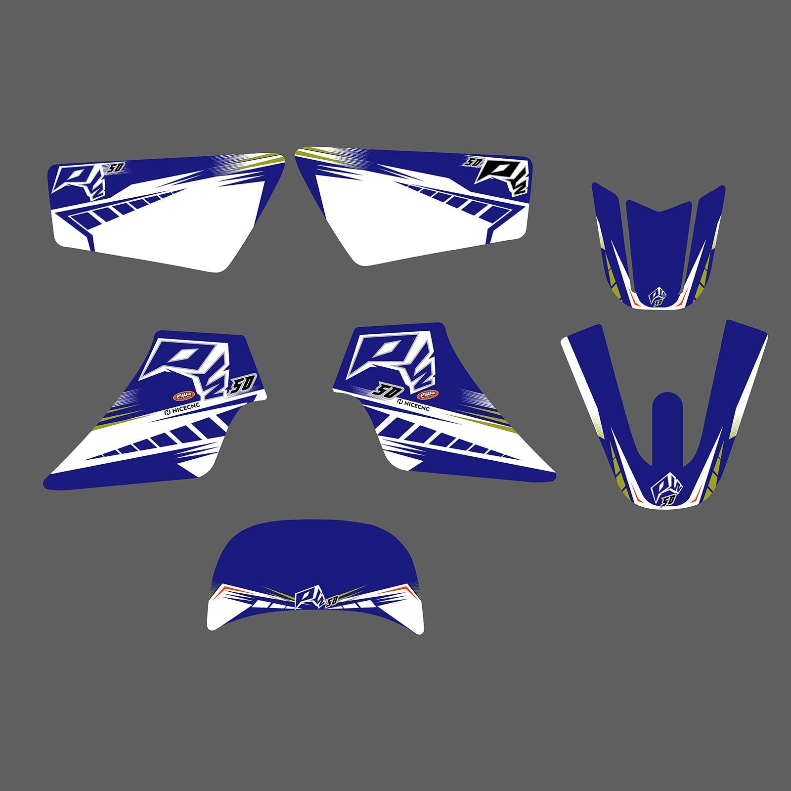 Motorrad Team Volle Grafiken Hintergrund Aufkleber Aufkleber Kits Für YAMAHA PW50 ALLE JAHRE