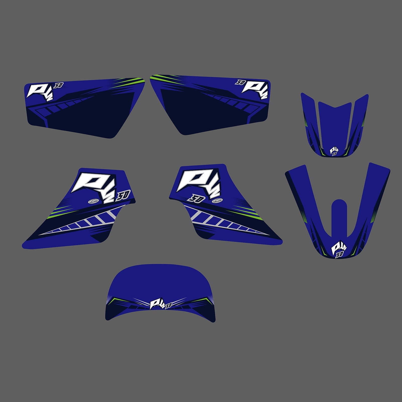 Motorrad Team Volle Grafiken Hintergrund Aufkleber Aufkleber Kits Für YAMAHA PW50 ALLE JAHRE