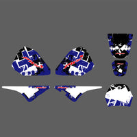 Motorrad Hintergrund Decals Team Grafiken Aufkleber Für Yamaha PW80 1983-2013