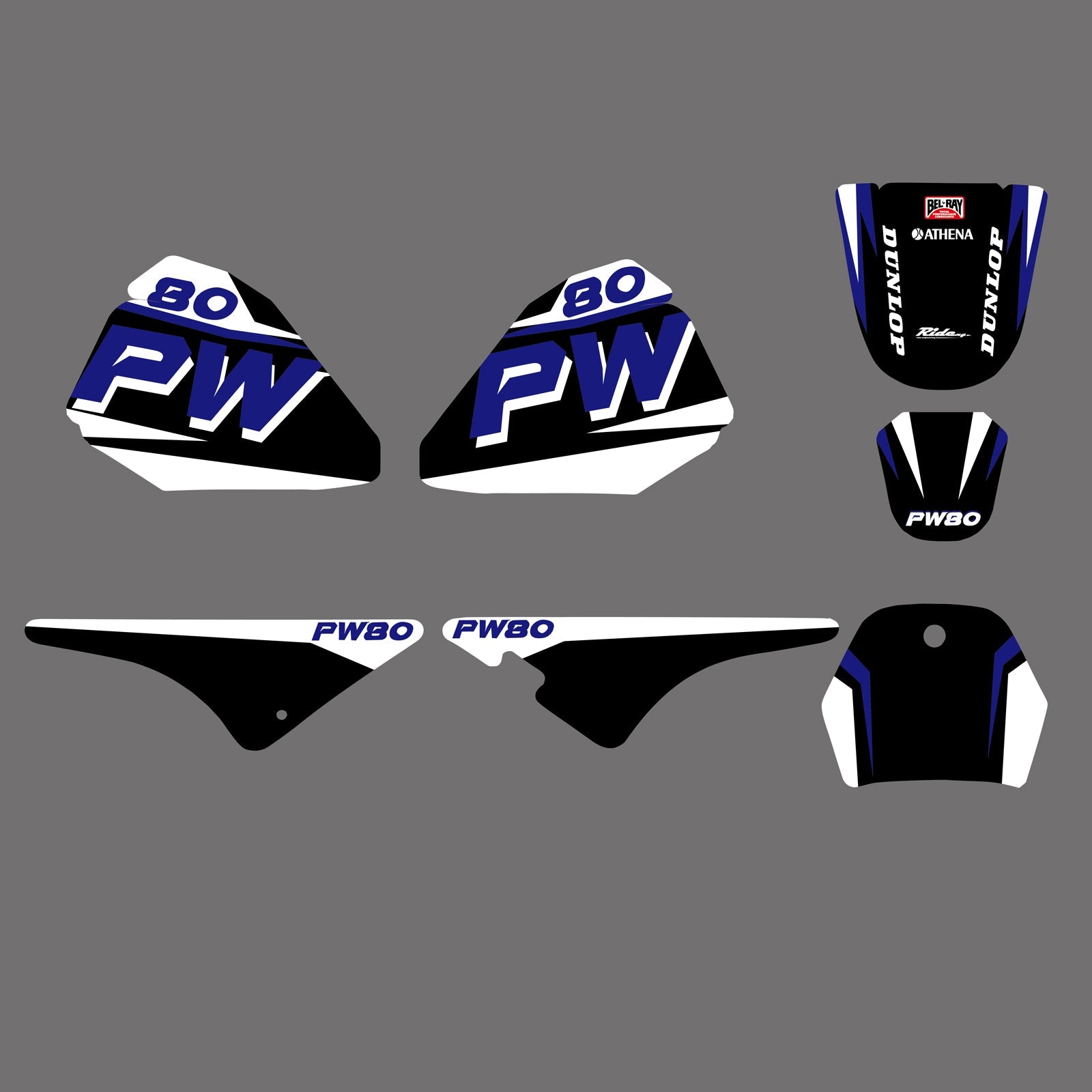 Neue Stile Team Graphics Hintergrund Aufkleber Aufkleber für Yamaha PW80