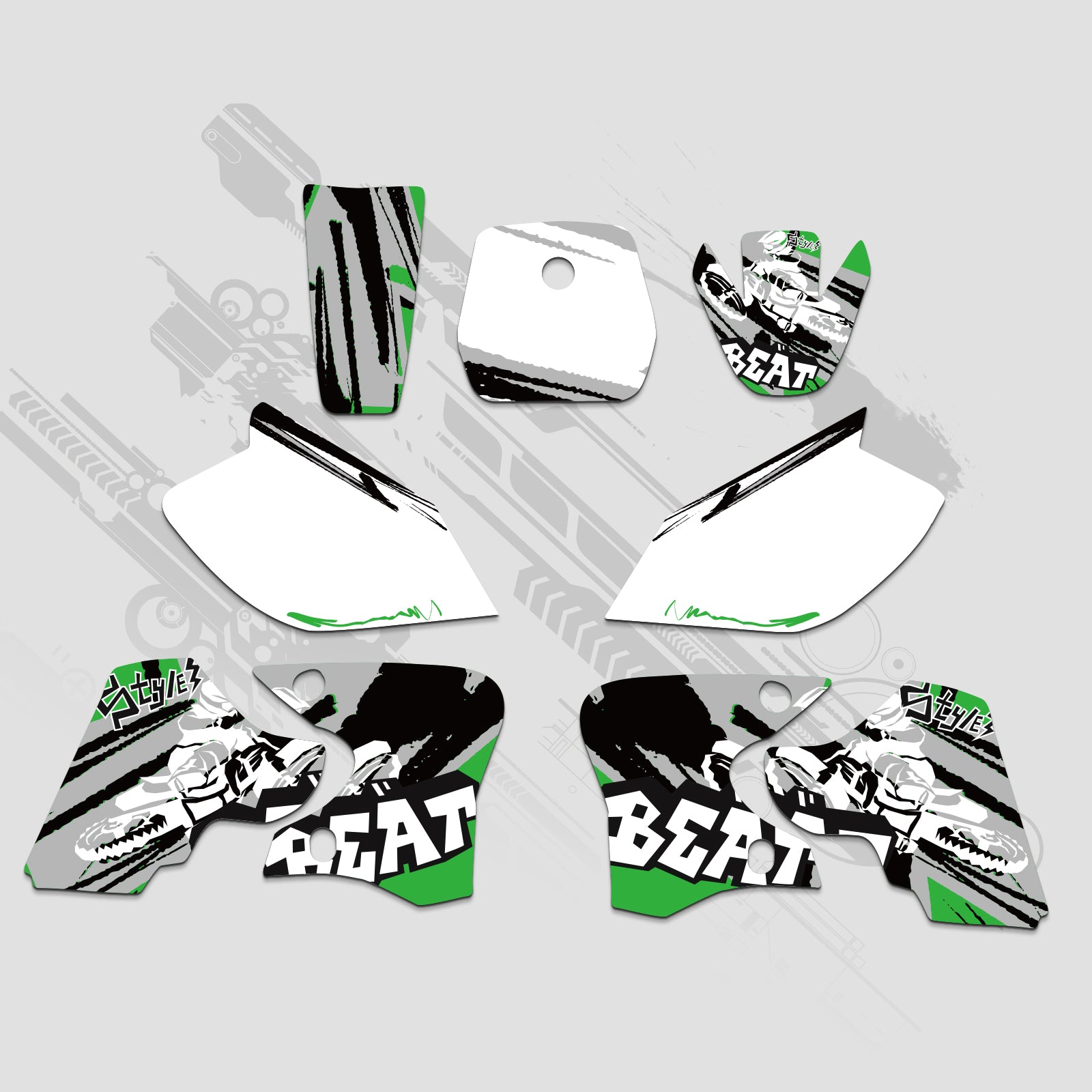 Motorrad Volle Grafiken Decals Kit Für YAMAHA TTR90 2000-2007