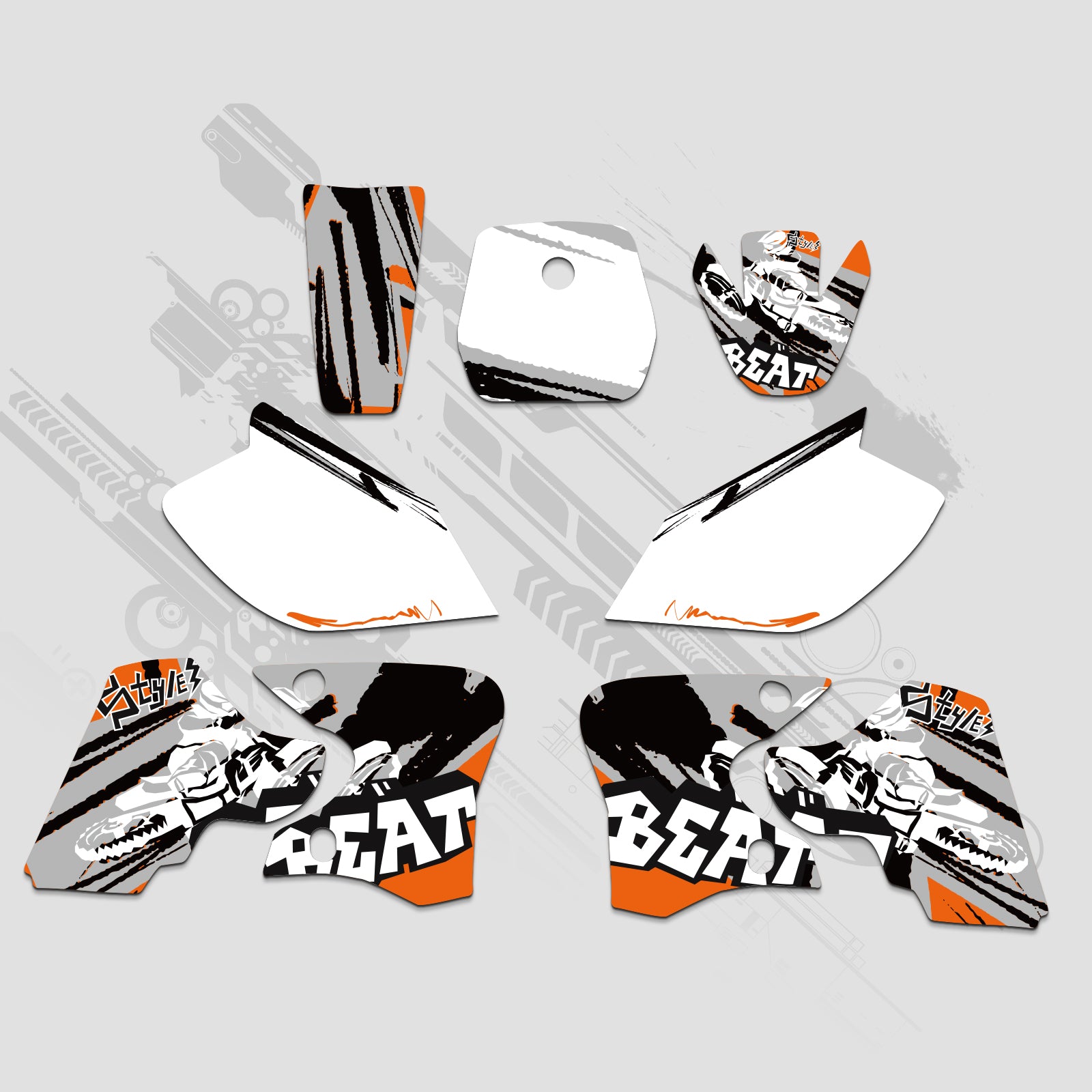 Motorrad Volle Grafiken Decals Kit Für YAMAHA TTR90 2000-2007