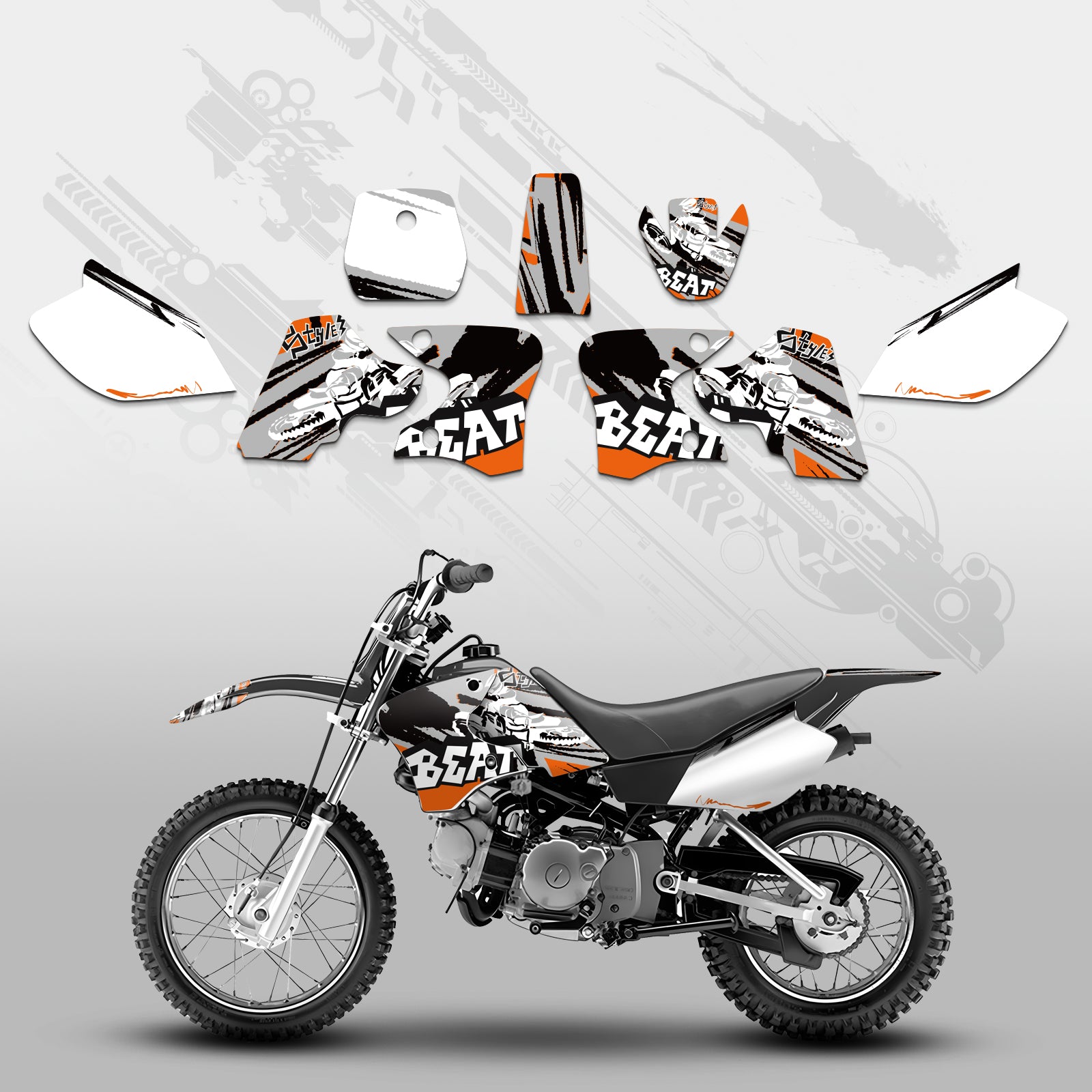 Motorrad Volle Grafiken Decals Kit Für YAMAHA TTR90 2000-2007