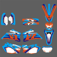 Team-Aufkleber, Grafik-Set für Yamaha WR250F WR450F 2007-2011