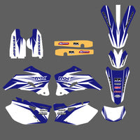 Aufkleber-Set mit Team-Grafik-Hintergrund für Yamaha WR250F 2007–2013, WR450F 2007–2011