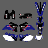 Aufkleber-Set mit Team-Grafik-Hintergrund für Yamaha WR250F 2007–2013, WR450F 2007–2011