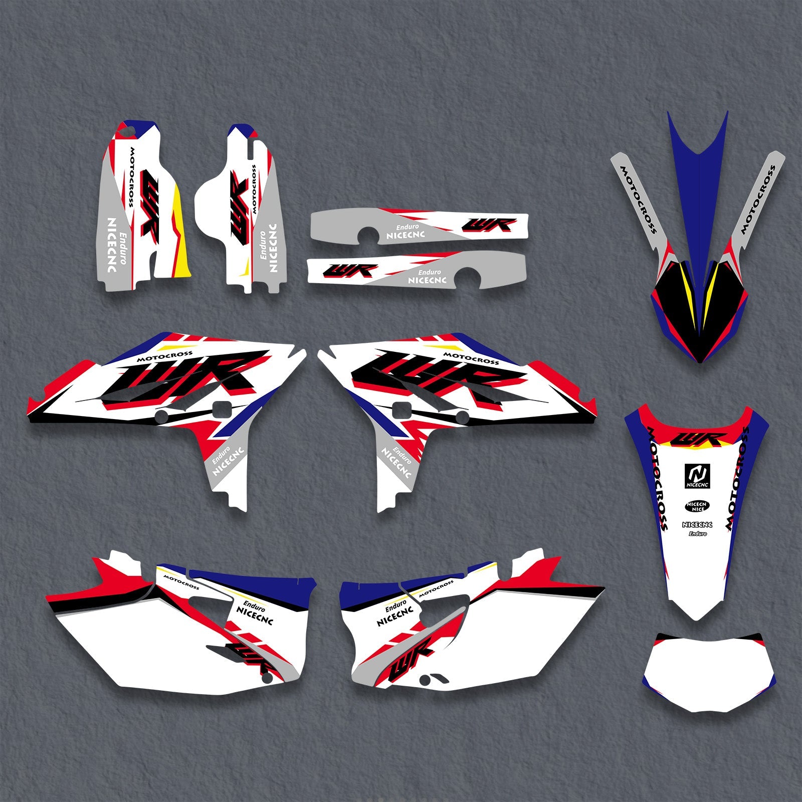 Komplettes Grafik-Aufkleber-Set für YAMAHA WR450F 2012-2015