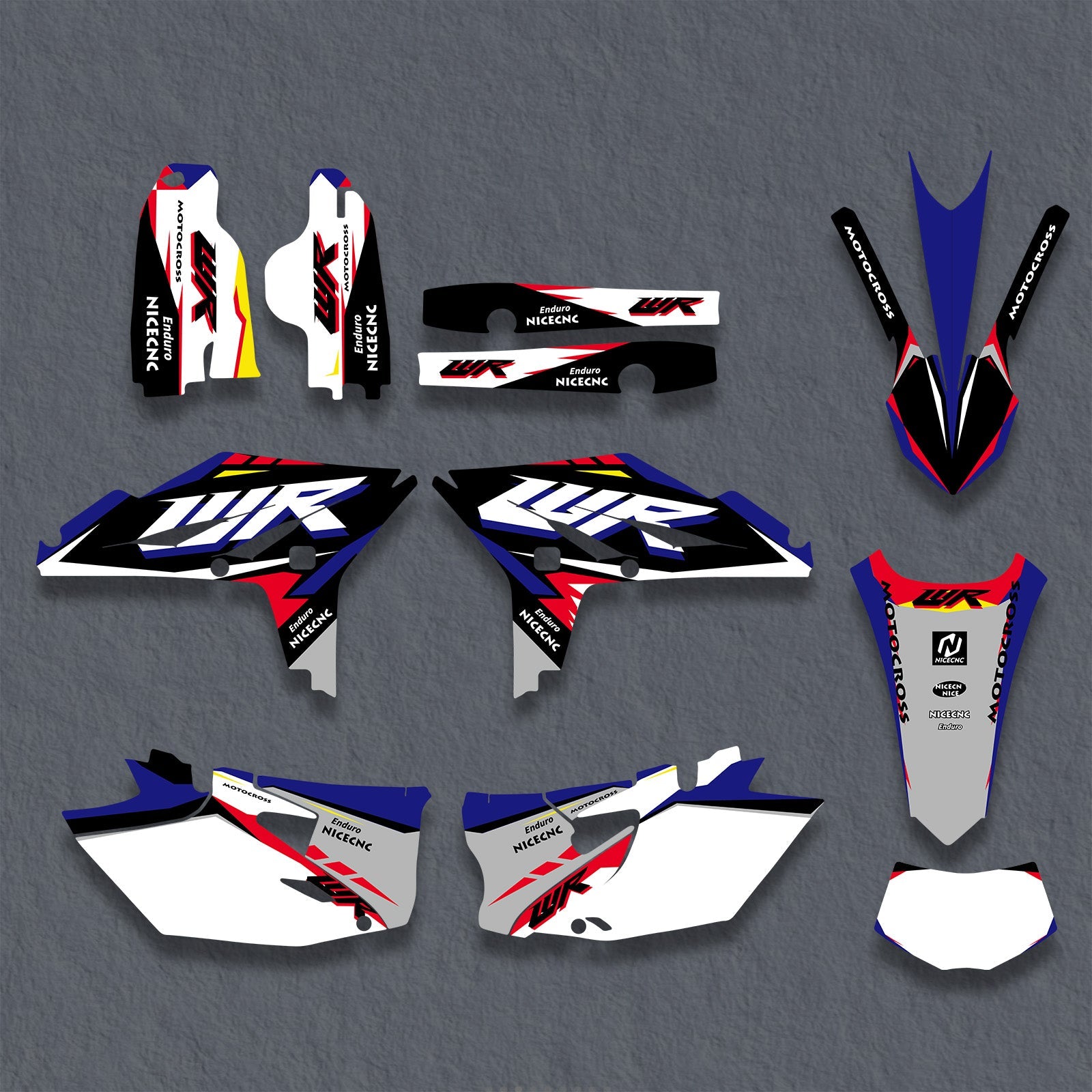 Komplettes Grafik-Aufkleber-Set für YAMAHA WR450F 2012-2015