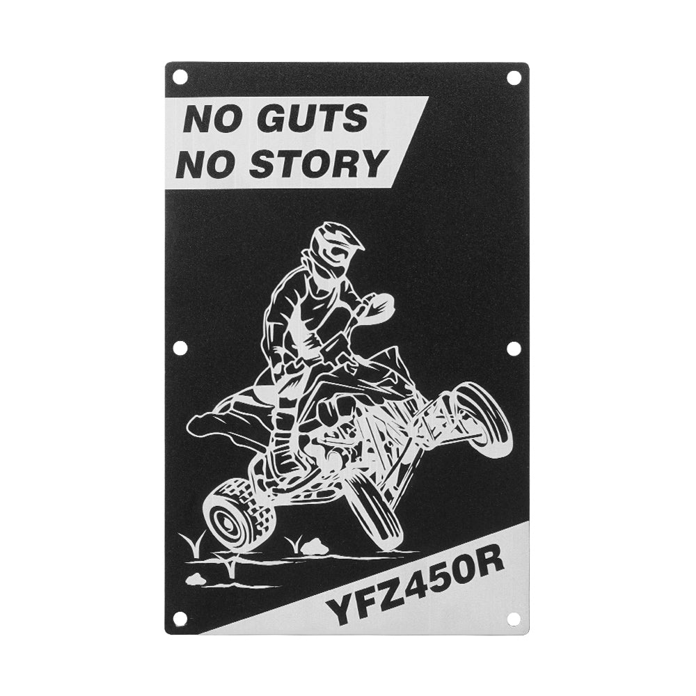NICECNC Platten Kotflügel-Warnschilder Aluminum Für Yamaha YFZ450R 2009-2022