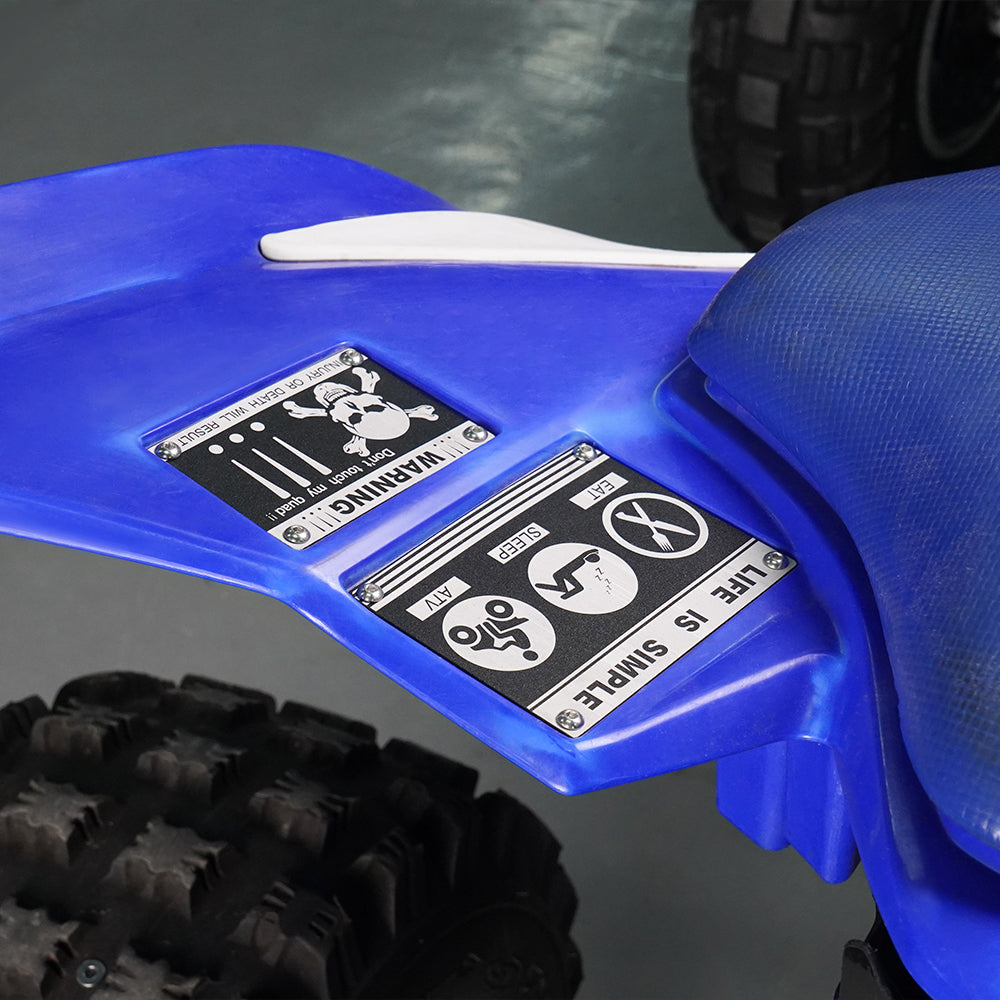 NICECNC Platten Kotflügel-Warnschilder Aluminum Für Yamaha YFZ450R 2009-2022