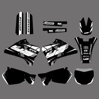 Team Graphics Hintergründe Aufkleber für Yamaha YZ125 YZ250 1996-2001