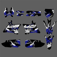 Team Graphics Aufkleber Aufkleber Kit für Yamaha YZ125 YZ250 2015-2021