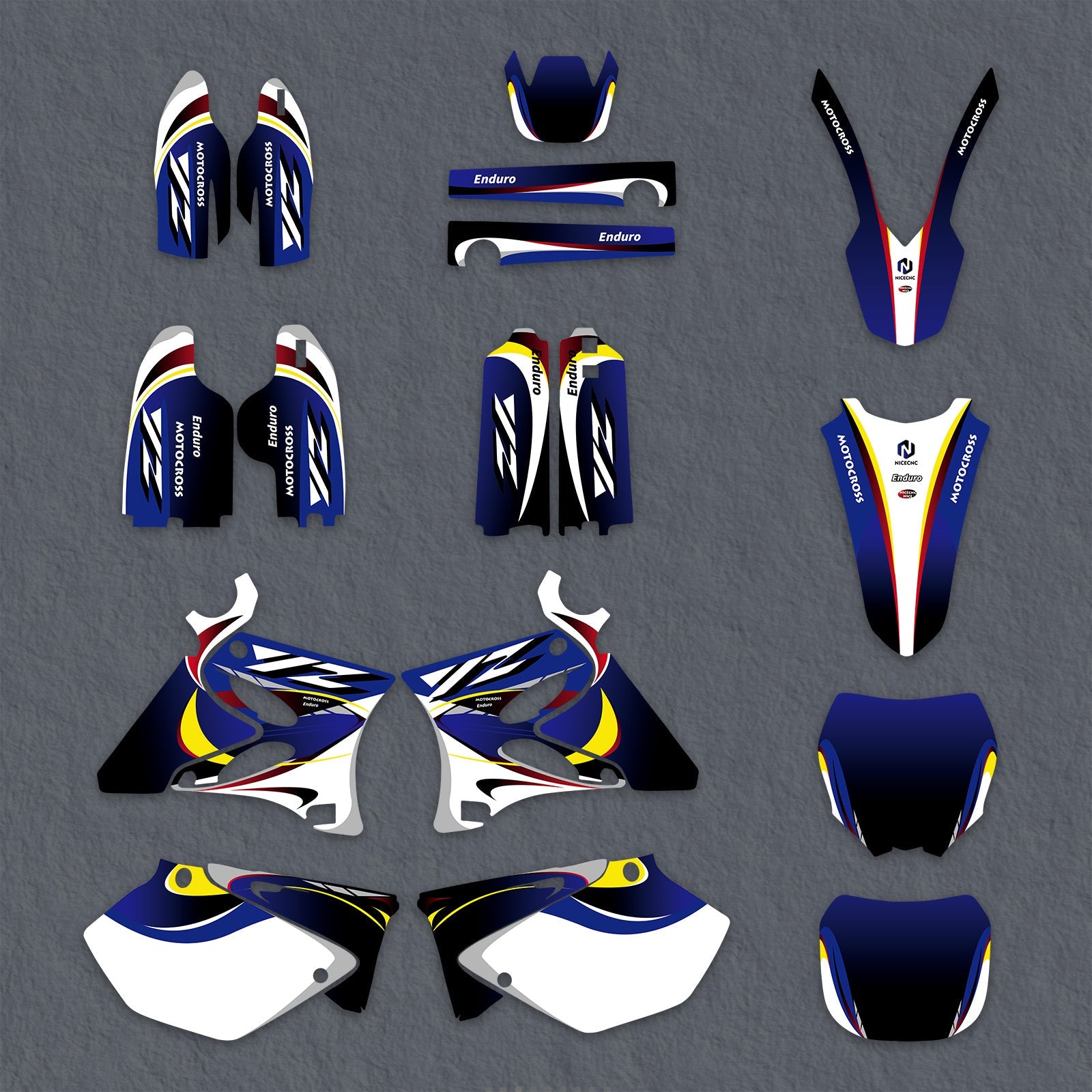 Motorrad Volle Grafik Aufkleber Aufkleber Kit Für Yamaha YZ125 YZ250 2002-2014