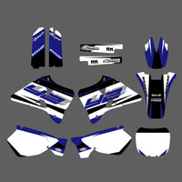 Team Graphics Hintergründe Aufkleber für Yamaha YZ125 YZ250 1996-2001