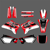 Team Graphics Hintergründe Aufkleber für Yamaha YZ125 YZ250 1996-2001