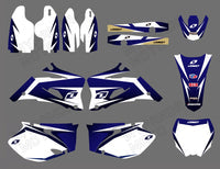 Motorrad-Team-Aufkleber, komplettes Grafik-Kit für Yamaha YZF250/YZF450 2006–2009